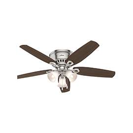 Hunter 53328 Ceiling Fan, 5-Blade, Brazilian Cherry/Harvest Mahogany Blade, 52 in Sweep, 3-Speed, With Lights: Yes