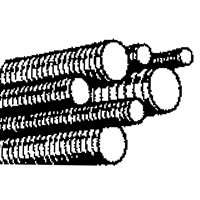 PFC TR-1004 Threaded Rod, 5/8-11 in Thread, 3 ft L, A Grade, Carbon Steel, Galvanized, NC Thread