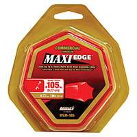 ARNOLD Maxi Edge WLM-105 Trimmer Line, 0.105 in Dia, 30 ft L, Polymer, Red