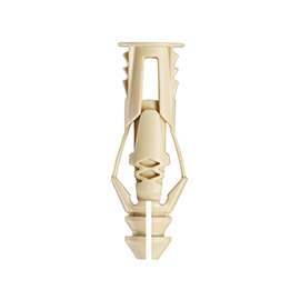 COBRA ANCHORS 170R Wall Anchor, Polyethylene, Chrome, 29 lb