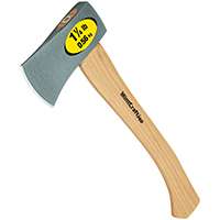 Vulcan Camper Axe, 1-1/4 lb Head, Wood Handle, 14 in OAL