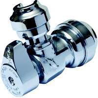 SharkBite 23048-0000LF Stop Valve, 1/2 x 1/4 in Connection, Compression, 200 psi Pressure, Brass Body