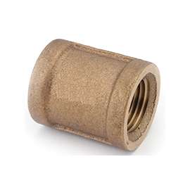 Anderson Metals 738103-06 Pipe Coupling, 3/8 in, FIPT, Brass