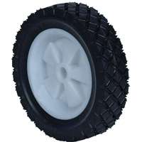 MARTIN Wheel 615P-OF Lawn Mower Wheel, Semi-Pneumatic, Universal, Plastic/Rubber