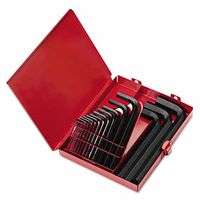 Hex-L Key Set, 18 per set, Hex Tip, Inch