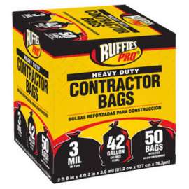 50PK 42GAL BLK Cont Bag