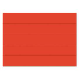Dry Erase Magnetic Tape Strips, Red, 6" x 7/8", 25/Pack
