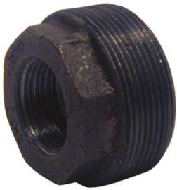 1-1/2x1 BLK Hex Bushing