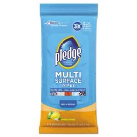 Multi-Surface Cleaner Wet Wipes, Cloth, Fresh Citrus, 7 x 10, 25/Pack, 12/Carton