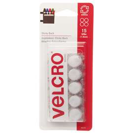 5/8" WHT Velcro Coin