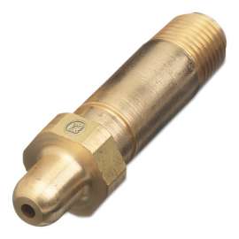 Regulator Inlet Nipples, Nitrous Oxide, 1/4"(NPT), 2 1/2", Brass, CGA-326