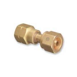 Brass Cylinder Adaptors, CGA-300 Commercial Acetylene To CGA-510 POL Acetylene