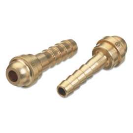 Barbed Hose Nipples, 200 PSIG, Brass, 3/16 in