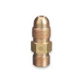 Brass Cylinder Adaptors, From CGA-510 POL Acetylene To CGA-300 Coml Acet 1 Piece