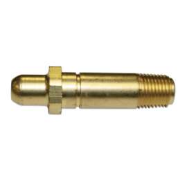 Regulator Inlet Nipples, Hydrogen;Natural Gas, 1/4"(NPT), 2 1/2", Brass, CGA-350