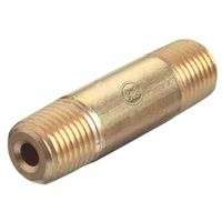 Pipe Thread Nipples, 3000 PSIG, Brass, 1/4 in (NPT), 3 in Long