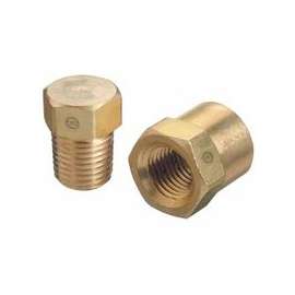 Pipe Thread Caps & Plugs, Hex Plug, 3,000 PSIG, Brass, 1/4 in (NPT)