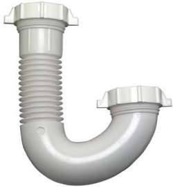 MP WHT Lav Drain J Bend
