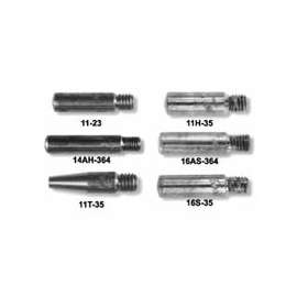 Tapered Contact Tip, 0.035 in Wire, 0.044 in Tip, Opt Tapered, 14T, No. 2, 3, 4 Guns