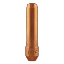 Centerfire Contact Tips, 1/16 in Tip ID, 1.5 in Long, Non-Threaded, Tapered Base