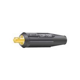 International Dinse Machine Plug, Single-Oval-Point Screw Connection, 2/0 Cap.