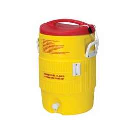 Heat Stress Solution Water Coolers, 5 Gallon, Red and Yellow