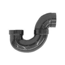 CANPLAS 103202BC P-Trap, 2 in, Hub, ABS, Black