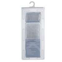 Simple Spaces SD-625CL-3L Shower Curtain with Hook, PVC/Vinyl, Clear, Clear