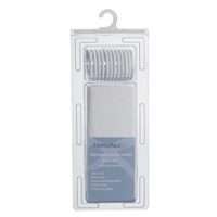 Simple Spaces SD-626WH-3L Shower Curtain, PVC/Vinyl, White, White