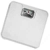 Taylor 20004014EXP Bathroom Scale, 300 lb Capacity, Analog Display, Steel Housing Material, White, 10-1/2 in OAW