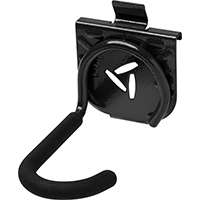GLADIATOR GAWUXXVBRH Vertical Bike Hook, 30 lb, Steel, Granite, Powder-Coated