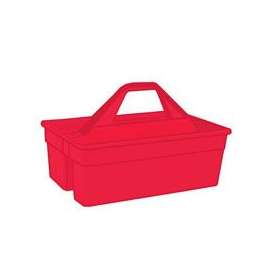 FORTEX-FORTIFLEX 1300702 Tool Carrier Tote, 22 in L, 27 in W, Red