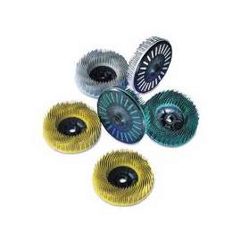 Scotch-Brite Bristle Discs, 4 1/2 in, 80, 12,000 rpm, Yellow