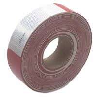 Diamond Grade Conspicuity Marking Roll, 2 in X 150 ft, Red/White
