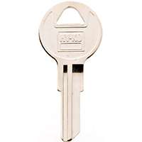 HY-KO 11010CG16 Key Blank, Brass, Nickel, For: Chicago Cabinet, House Locks and Padlocks