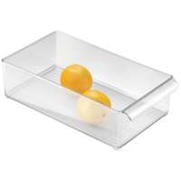 iDESIGN 70530 Storage Bin, 14-1/2 in L, 8 in W, 4 in H, Plastic, Clear
