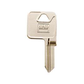 HY-KO 11010TM12 Key Blank, Brass, Nickel, For: Trimark Cabinet, House Locks and Padlocks