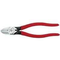 Heavy-Duty Diagonal Cutter Pliers, 7 11/16 in, Bevel, Plastic Dipped