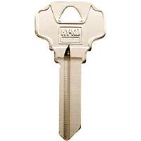 HY-KO 11010SC4D Key Blank, Brass, Nickel, For: Schlage Cabinet, House Locks and Padlocks