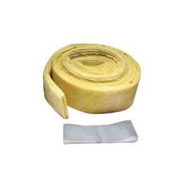 M-D 04937 Pipe Insulation Wrap, 25 ft L, 1/2 in Thick, Fiberglass, Yellow