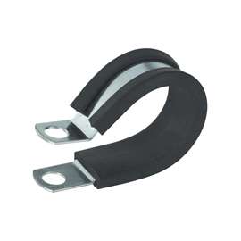 GB PPR-1575 Cable Clamp, 3/4 in Max Bundle Dia, Rubber/Steel, Black