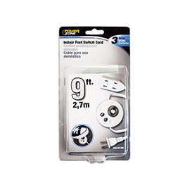 PowerZone Extension Cord, 16 AWG Cable, 1-15P Polarized Plug, 1-15R Polarized Receptacle, 9 ft L, 13 A