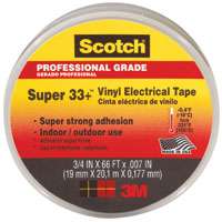 Scotch 06132 Electrical Tape, 66 ft L, 7 mil Thick, PVC Backing, Black