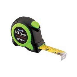 Self Lock Measuring Tapes, 3/4 in x 16 ft