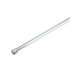 Simple Spaces SD-SR41-C3L Shower Curtain Rod, 7-1/2 lb, 41 to 76 in L Adjustable, 1 in Dia Rod, Steel, Chrome