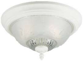 2 LGT WHT Ceil Fixture