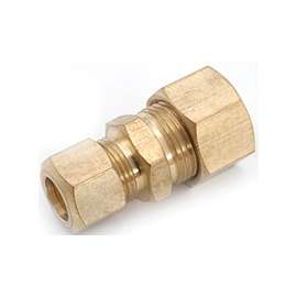 Anderson Metals 750082-0806 Tube Reducing Union, 1/2 x 3/8 in, Compression, Brass