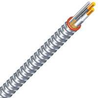 Southwire Duraclad 55274923 Armored Cable, 12 AWG Cable, 2 -Conductor, Copper Conductor, THHN/THWN Insulation
