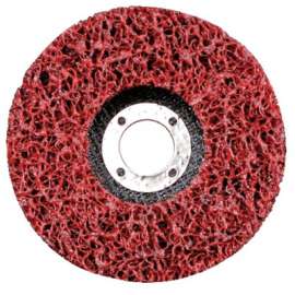 EZ Strip Wheels, Non-Woven, 4 1/2 X 5/8, Silicon Carbide, Red