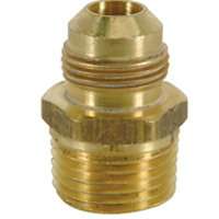 BrassCraft 293M Series FRC11-6 Flare Male Adapter, 3/8 in, OD Tube x MIP, Brass, Rough